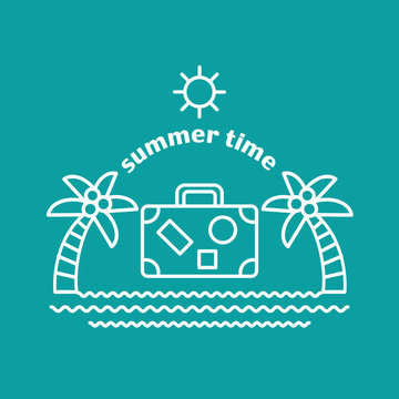 Summer. Logo, vector illustration.