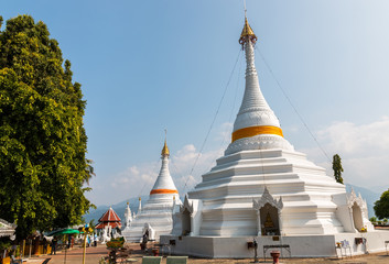 Fototapeta premium Temple Wat Phra That Doi Kong Mu. Mae Hong Son, Thailand