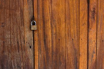Old Wood Door and Key lock