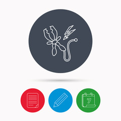 Terminal electrical icon. Charging the battery.