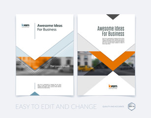 Brochure template layout, cover design annual report, magazine, 