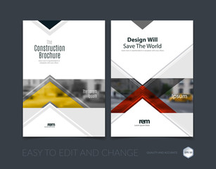 Brochure template layout, cover design annual report, magazine, 