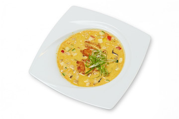 Japanische Currysuppe