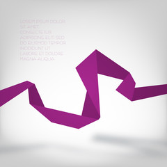 Purple paper curve