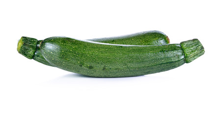 zucchini courgette Isolated on white background.