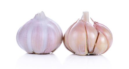 garlic isolated on white background