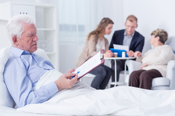 Obraz premium Last remarks concerning his will and testament