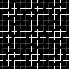 Abstract geometric black and white hipster fashion pillow maze pattern