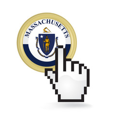 Massachusetts Button Click