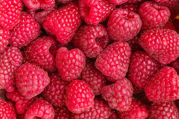 Fresh red raspberries - 115804398