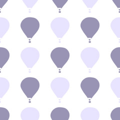 gentle seamless pattern with a silhouette of  balloon cute illustration for your design