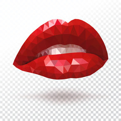 Red triangle Lips