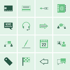 Business career icons. Vector illustration