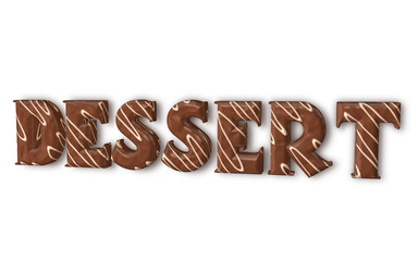 Dessert 3D con texture e colori vari