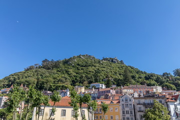 Fototapeta na wymiar Vista da Vila de Sinta em Portugal