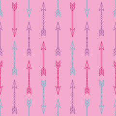 Seamless colorful pattern with arrows