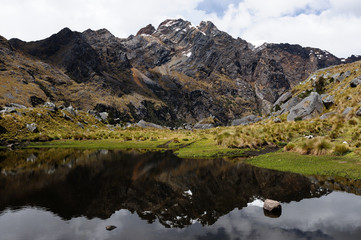 Fototapeta na wymiar South America, Peru, Cordillera Blanca mountains