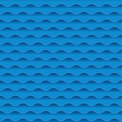 blue sea water abstract geometry seemless pattern. water wave ba