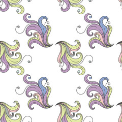 east sea curls pattern seamless