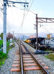 Fototapeta na wymiar Railway station in Japan