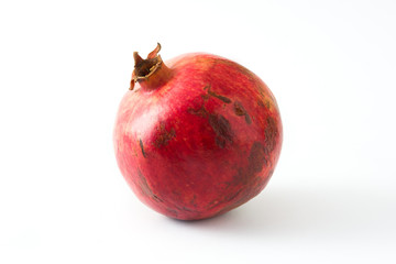 Pomegranate isolated on white background

