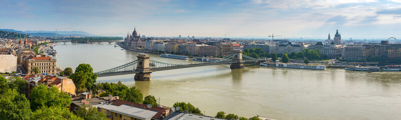 Fototapeta na wymiar Budapest panorama city skyline