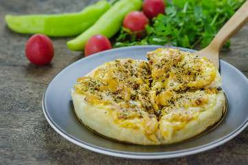 Homemade Hot Cheese Pizza