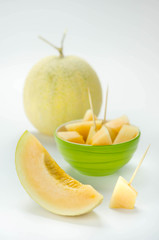 Fototapeta na wymiar Ripe melon fruit