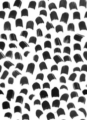 Ink Seamless Pattern. Abstract print with brush strokes. Monochrome hand drawn texture. Artistic tileable background