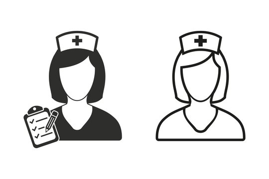 Nurse - vector icon.