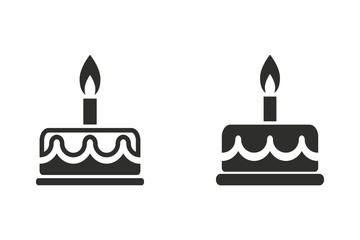 Cake - vector icon.