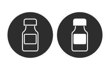 Medicine bottle - vector icon.