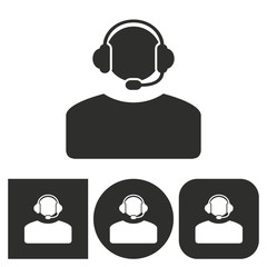 Assistance - vector icon.