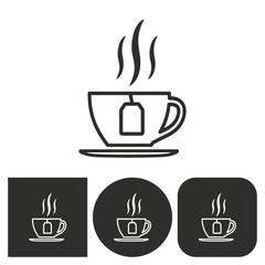 Coffee cup - vector icon.