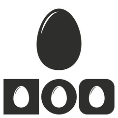 Egg - vector icon.