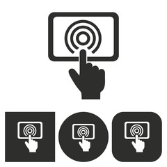 Digital interaction - vector icon.