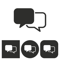 Naklejka premium Communication bubble - vector icon.