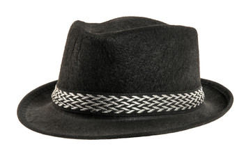 one black hat, from one side