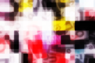 abstract collage of letters background