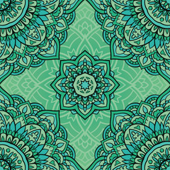 Seamless green pattern.