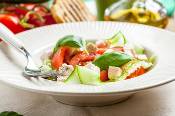 Fresh mediterranean salad.