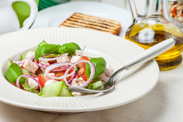 Fresh mediterranean salad.