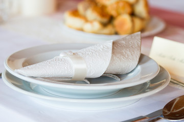 napkin on plate
