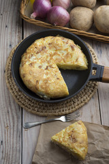 Omelette of potatoes (typical spanish)