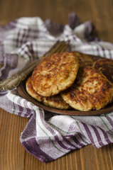 Chicken cutlets with porridge cheese and zucchini   