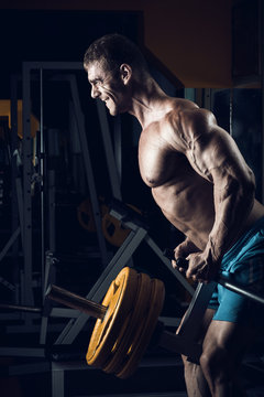 Male bodybuilder, fitness model