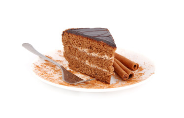Cake and cinnamon