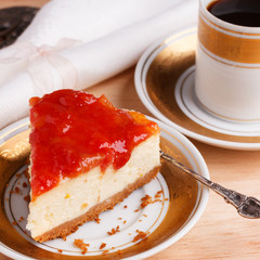 Cheesecake with brazilian goiabada jam of guava