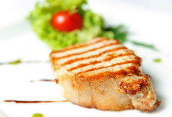 Grilled steak meat