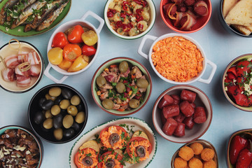 Spanish tapas food